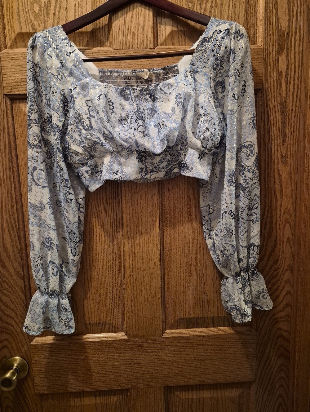 Blue/White Alter'd State Shirt, Size L
